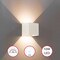 Quickway Imports Modern Decorative Waterproof Aluminum Wall Lamp 10 Watt Cool White 4000K, White QI004492.WT - alternate 1